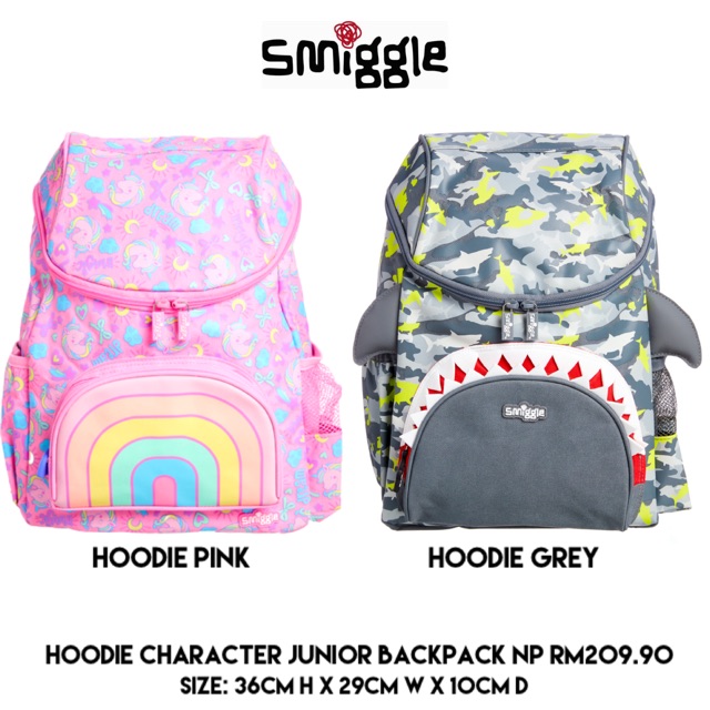 smiggle hoodie backpack