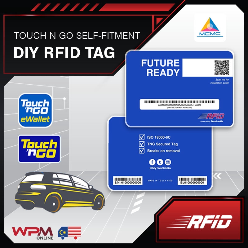 READY STOCK RFID TOUCH 'N GO SELF-FITMENT ( DIY RFID TAG ...
