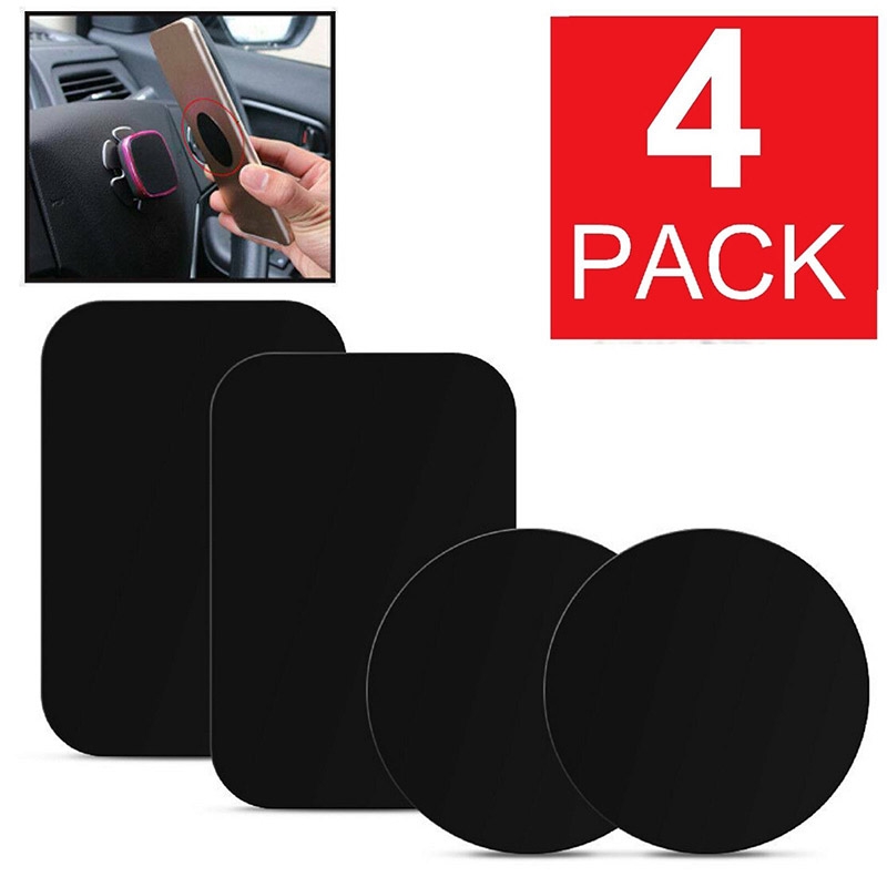 ♔P&M♚ 4PCS Metal Plate Sticker Replacement For Car Mount