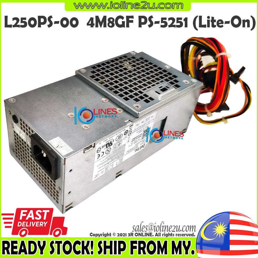 Dell L250PS-00 Lite-On PS-5251 AP14PC17 PC9034 TFX Power Supply Dell Vostro  220s 230s 200s Inspiron 530s 531s 540s | Shopee Malaysia