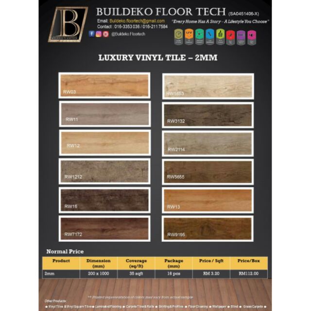 Vinyl Flooring 2mm Shopee Malaysia