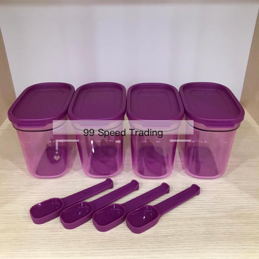 [Ready Stock] NEW!! Tupperware Umami Collection with Spoon 500ml (11157175) Bekas Umami Set Easy Open