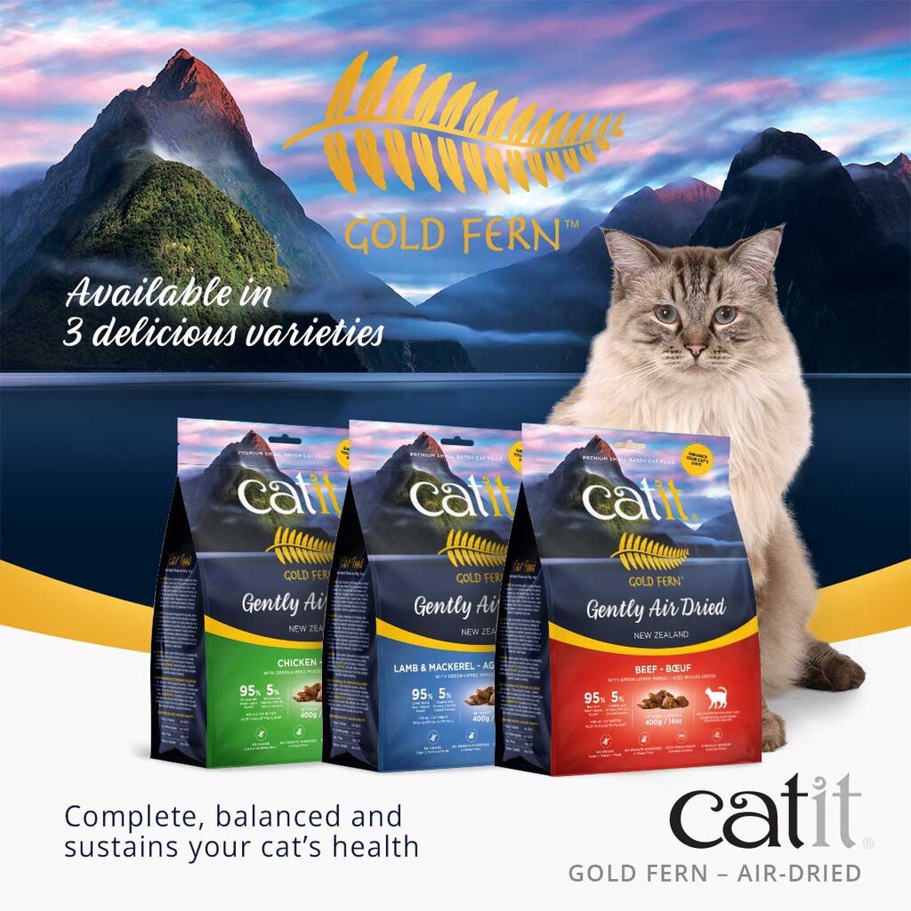 [100g&400g] CATIT GOLD FERN AIR DRIED Premium AirDried Cat Food