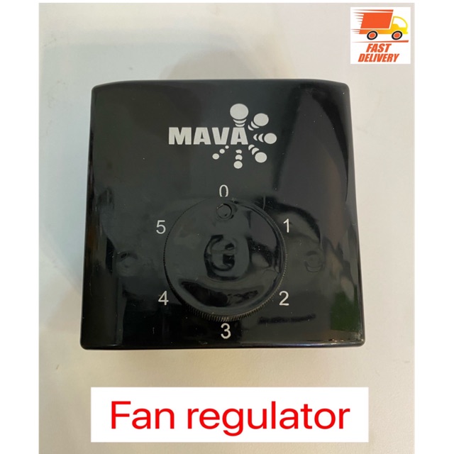 Fan speed regulator switch 5 speed control in black colour Shopee
