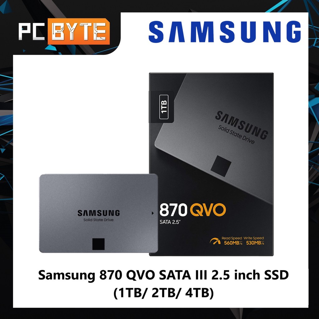 Samsung 870 QVO SATA III 2.5 inch SSD 1TB/ 2TB/ 4TB Internal SSD