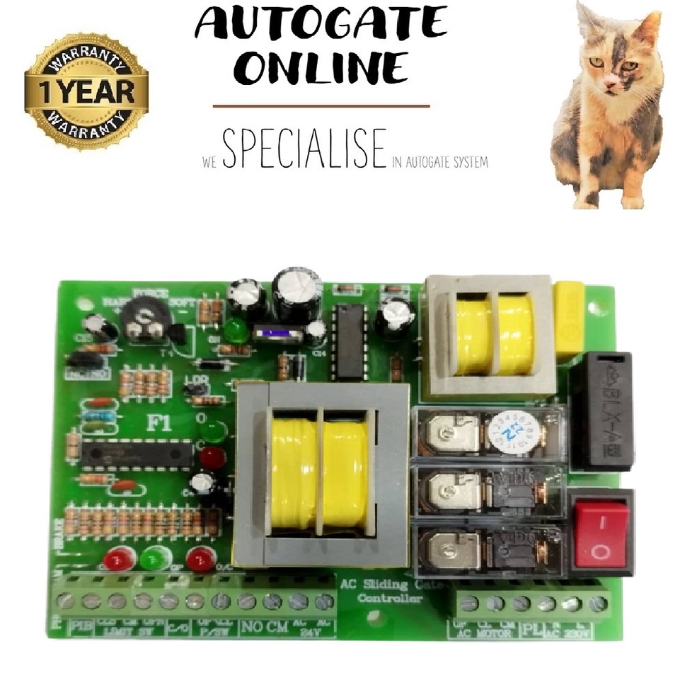 F1 / AS1 AUTOGATE AC SLIDING CONTROL BOARD PCB PANEL AUTOMATIC GATE