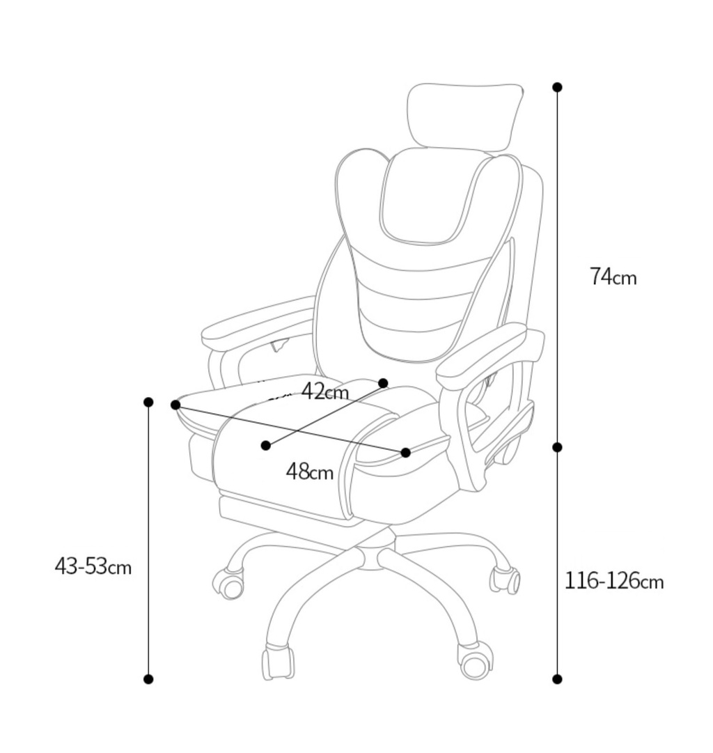 Gaming chair Pink Adjustable Office Chair Kerusi ofis pejabat komputer