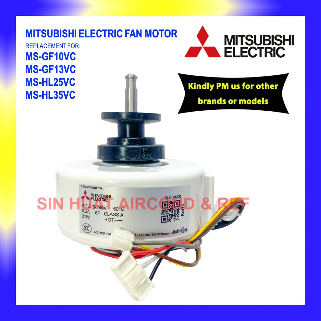Mitsubishi Electric Indoor Fan Motor Mitsubishi Mr Slim MSGF10VC MS