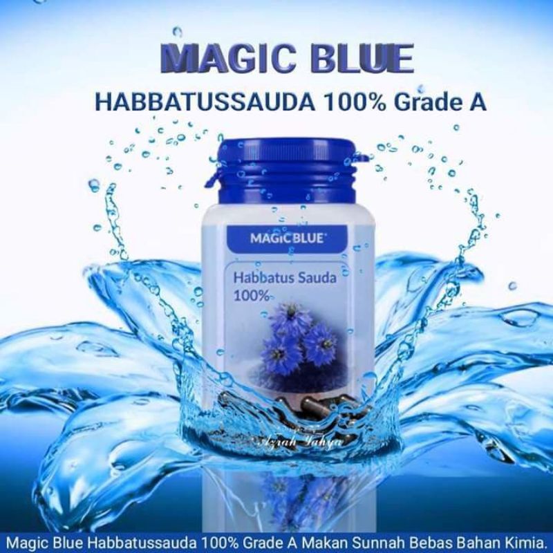 Ready Stock Magic Blue Habbatus Sauda Asli Deodorant Face Cleanser Pomade Shower Gel Minyak Angin Bidara