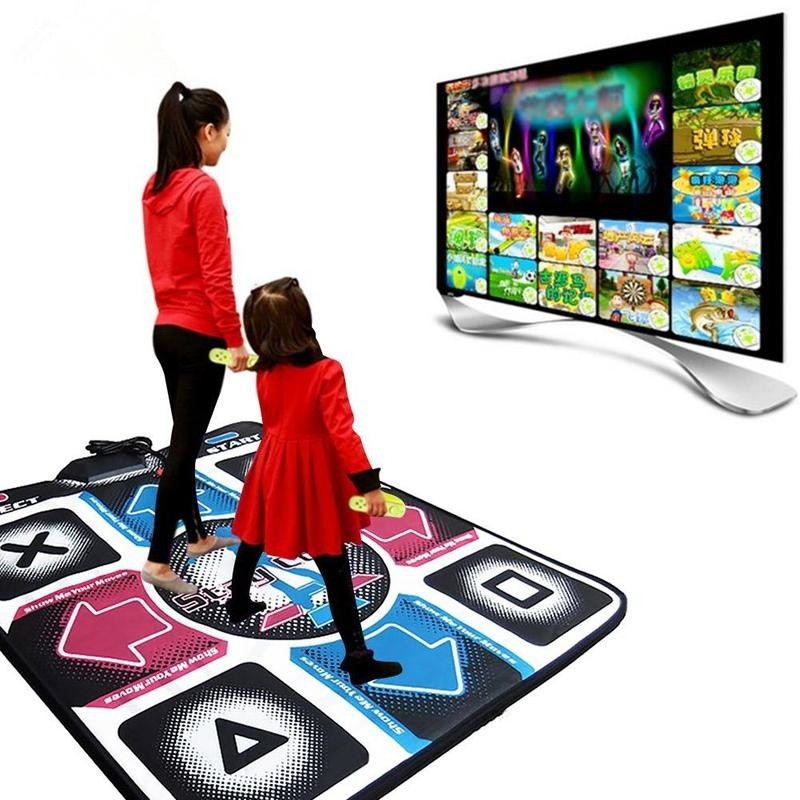 AmiTF Special Dancing Mat for Wired USB Computer Non-Slip Dancing Mat Dancer Mat Cushion Feeling Game Yoga Game 3D Blanket Relaxing for Exercising Competing PU Leather 