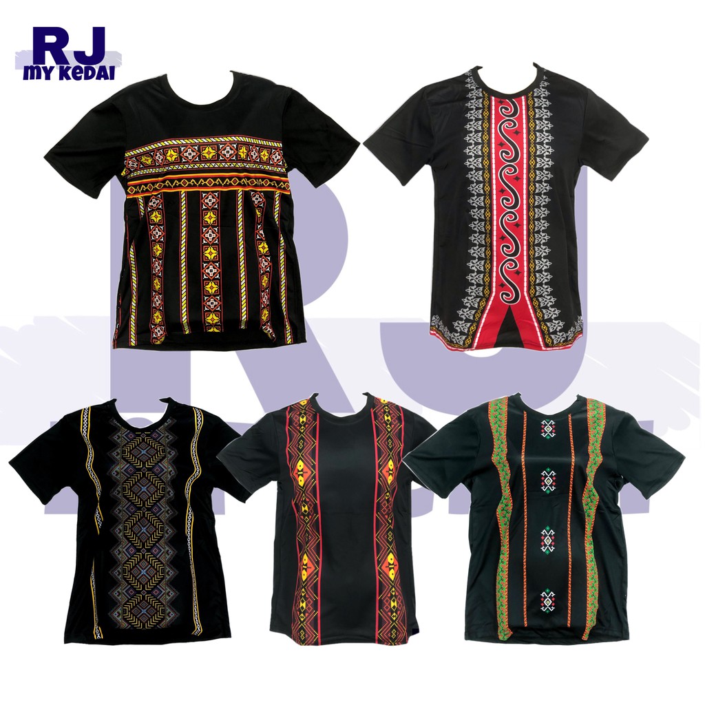 🔥🔥HOT READY STOCK BAJU UNISEX T-shirt Corak Traditional Sabah | Shopee ...