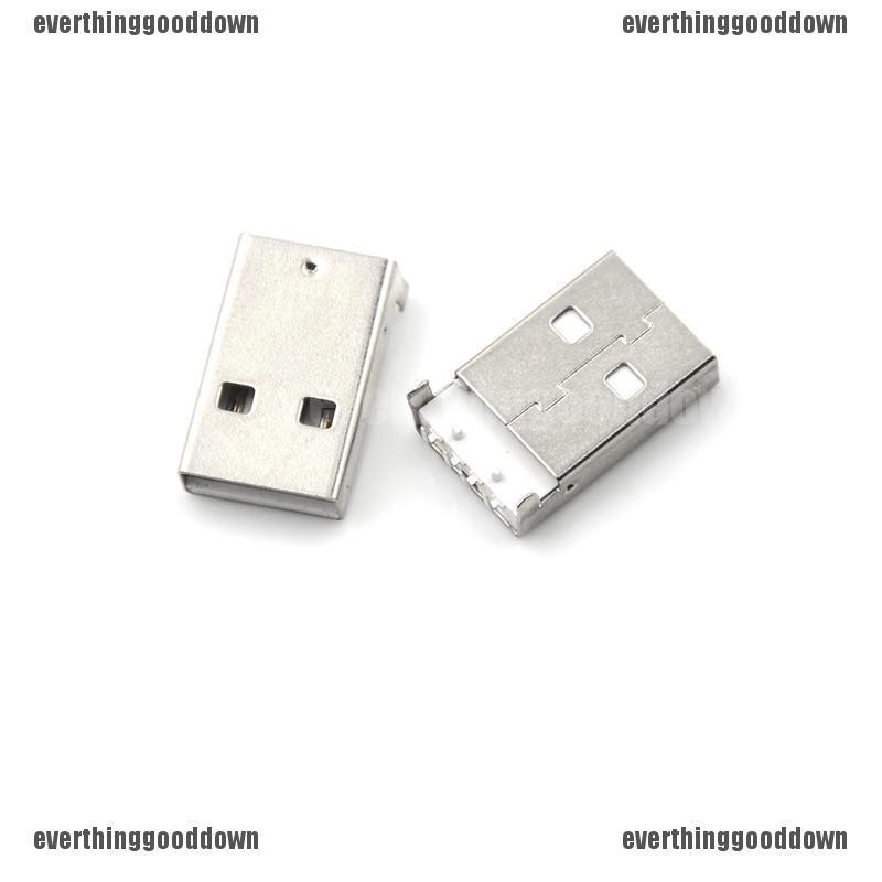 20pcs USB 2.0 Male A Type Connector Plug Right Angle 90 degree DIP FO