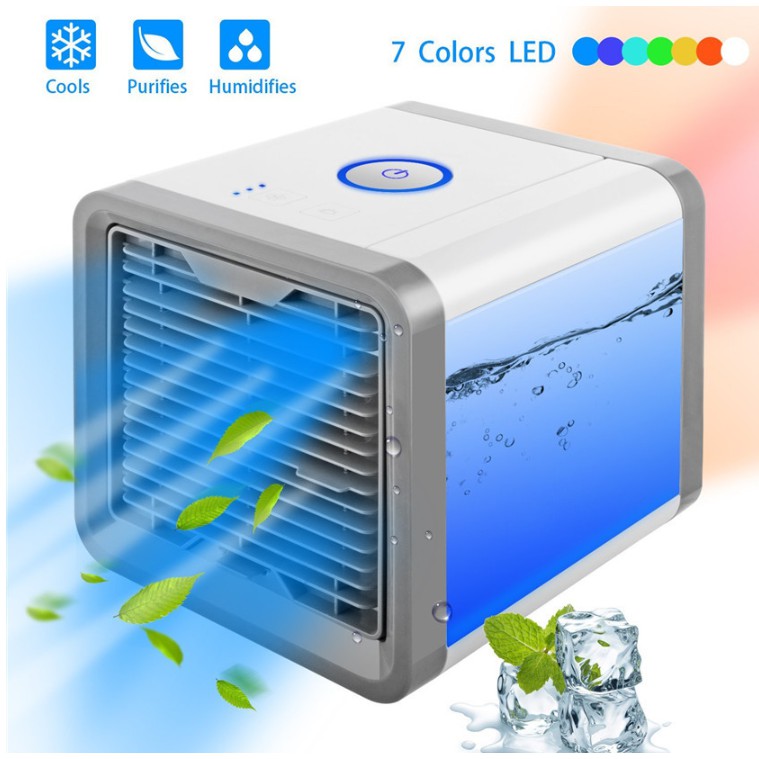 Air Conditioner Fan Mini Cool Bedroom Desk Portable Cooler Cube Water Usb Silent