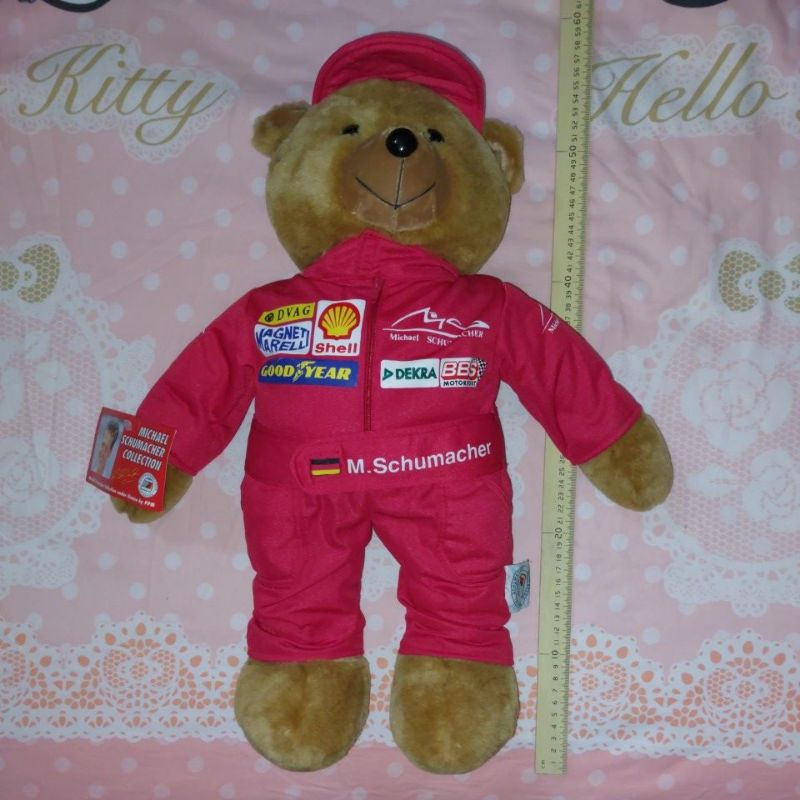 MICHAEL SCHUMACHER Collection F1 Teddy Bear Shell Magneti Marelli Good Year Dekra Bbs Ferrari Merchandise