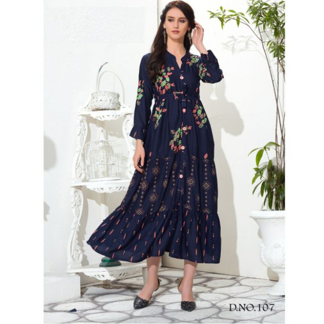 long kurta gown