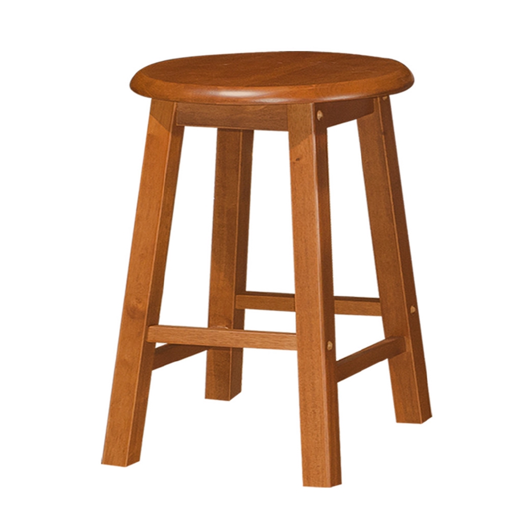 Fully Solid Rubberwood Dining Stool Wood Chair Dining 