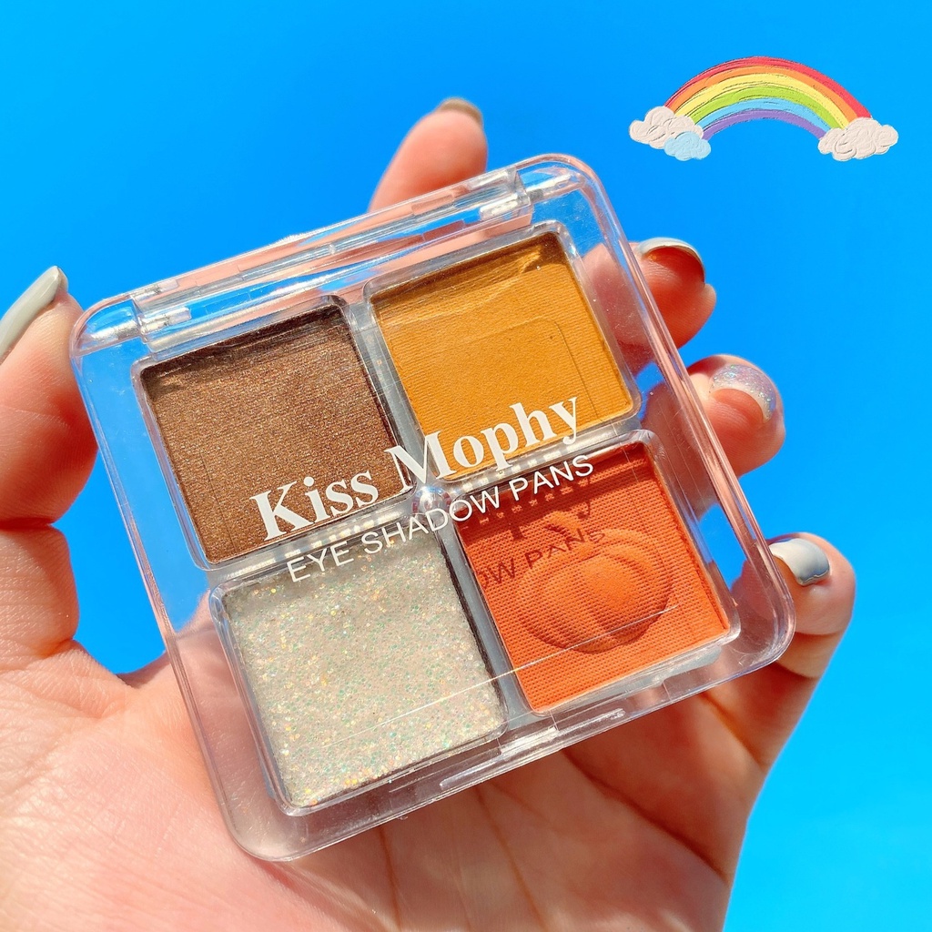 Pumpkin eyeshadow palette does not take off makeup matte pearlescent daily waterproof student eyeshadow palette