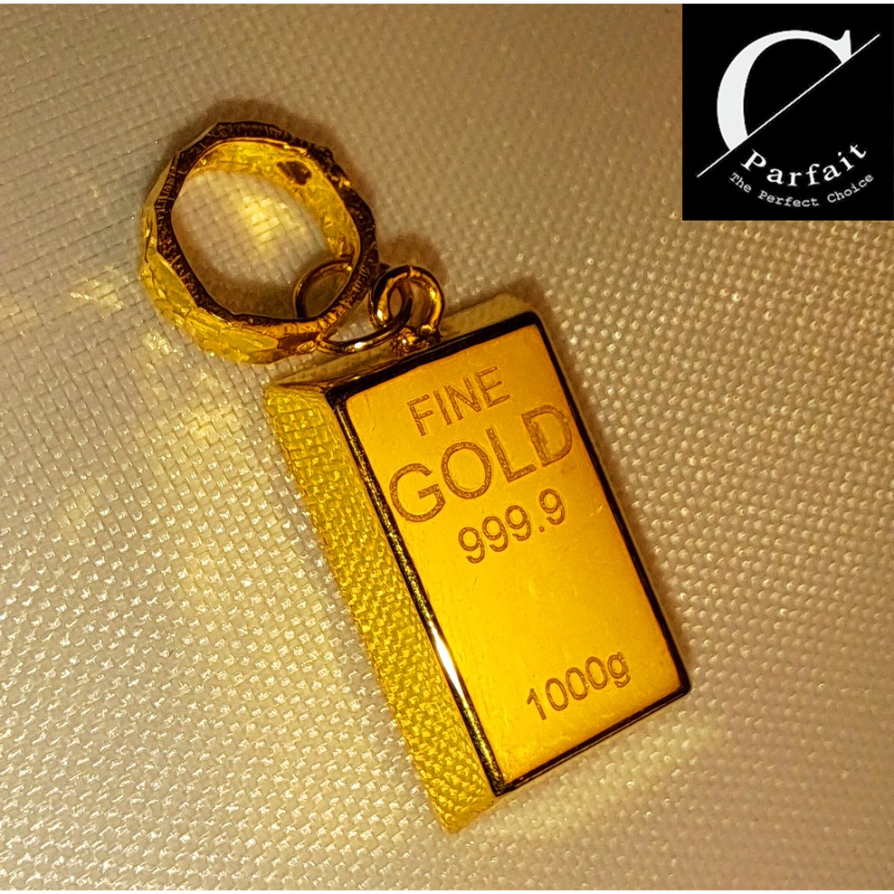 Gold Bar Charm 999 (LOVE HOOP) 916 (1.25 ±) ✨ Emas Bar&hellip;
