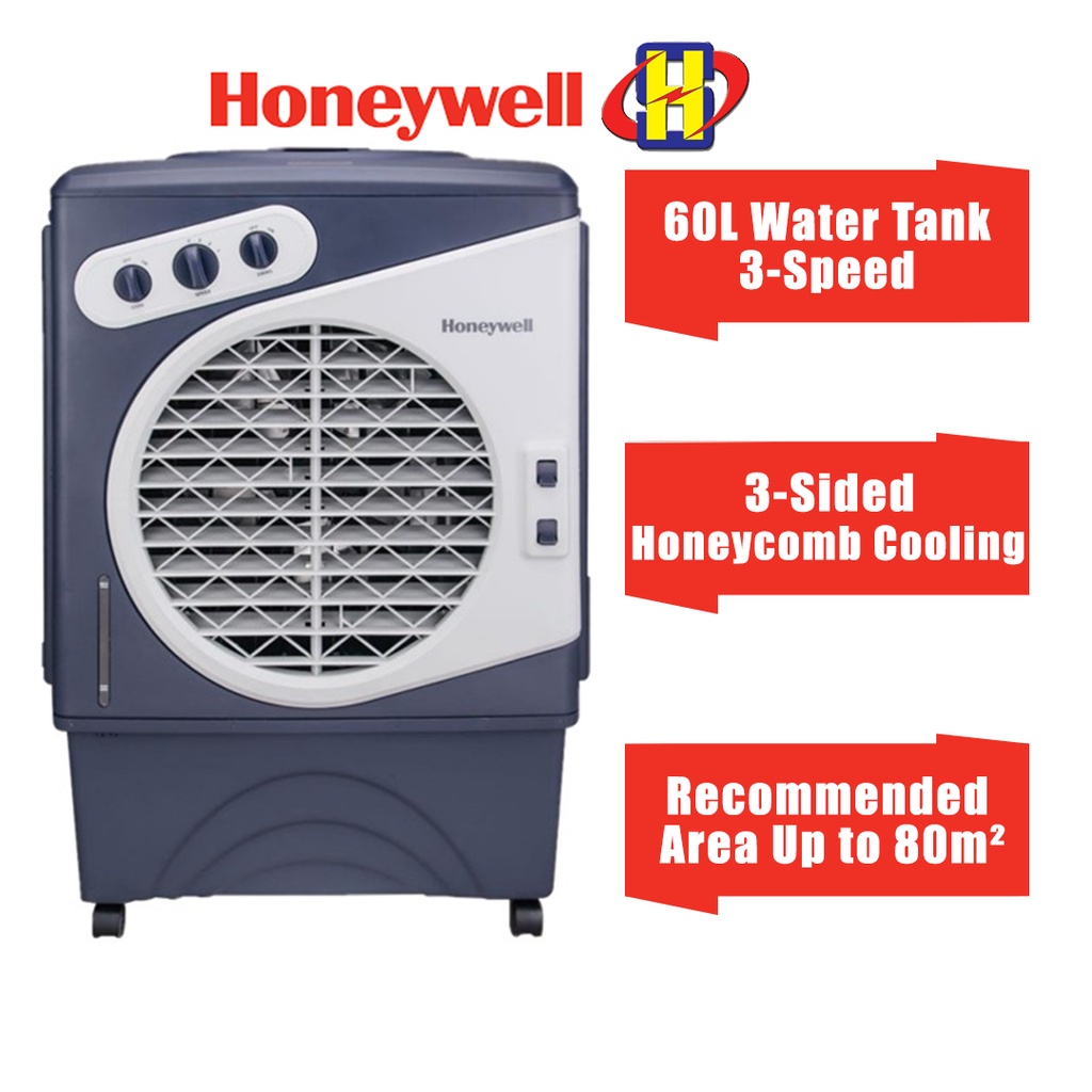 Honeywell Air Cooler (60L) 3-Speed 3-Sided Honeycomb Cooling Evaporative Air Cooler CL60PM