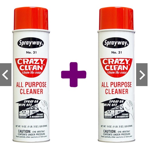 Sprayway Crazy Clean Multi Purpose Cleaner Twin Pack Sprayway Pembersih Serbaguna Pek 8875