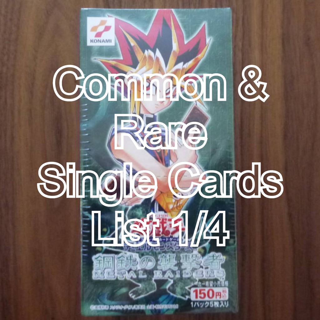 游戏王 Yugioh Jpocg S2b4 Me Metal Raiders Common Rare Single Cards List 1 4 Shopee Malaysia