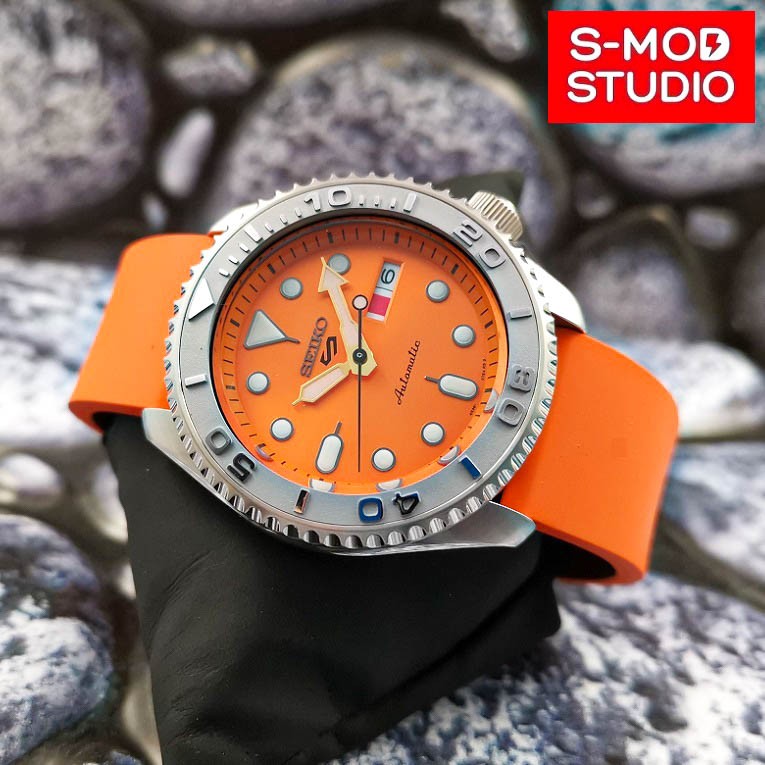 S-MOD FKM Flat Watch Rubber Strap Band Quick Release 20mm 22mm Seiko Mod |  Shopee Malaysia