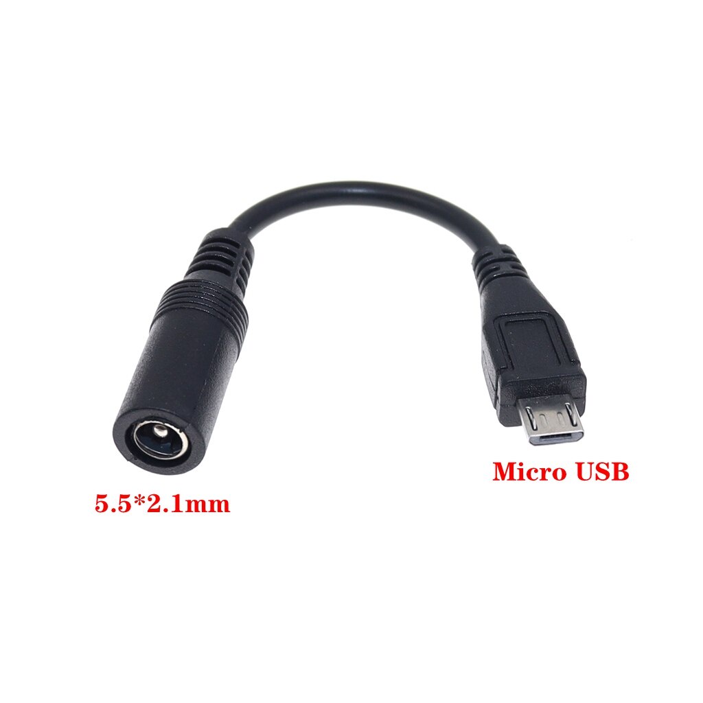 Premium Quality 5.5*2.1mm 4.0*1.7mm DC Power Plug Waterproof Jacket Female Micro USB / Mini Type C Male Adapter Cable... - Image 2