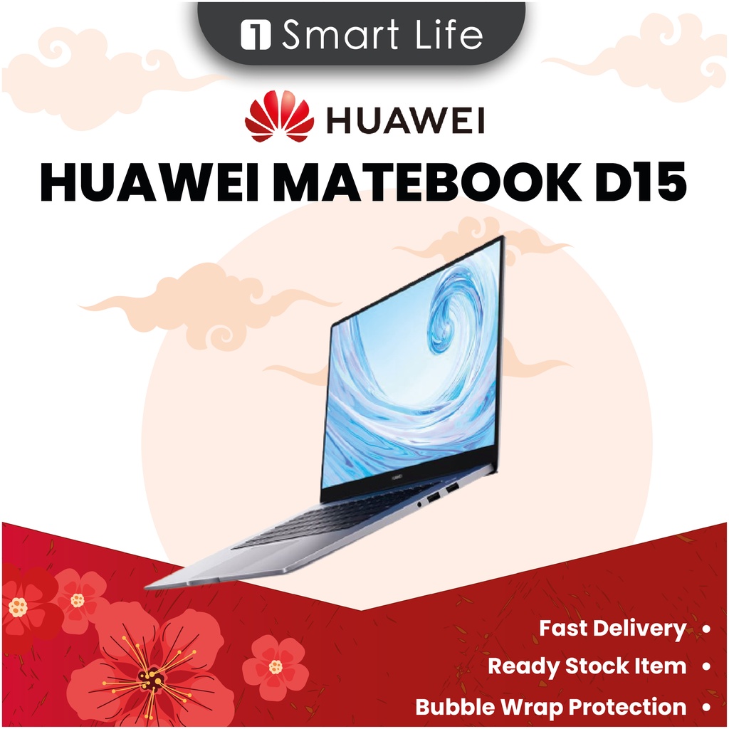 Huawei MateBook D15 10th i3 8gb Ram/256gb Harddisk 2021 Free Backpack ...