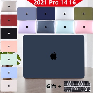 Matte Hard Case 2021 Macbook Pro 14 16 inch M1 Pro Max A2442 A2485 MacBook Air M1 case Pro 13 2020 A2338 A2337 A2289 A2179 A1932 new Pro 16 inch touch bar A2141 Retina Hollow Logo Case  with free Keyboard Cover skin