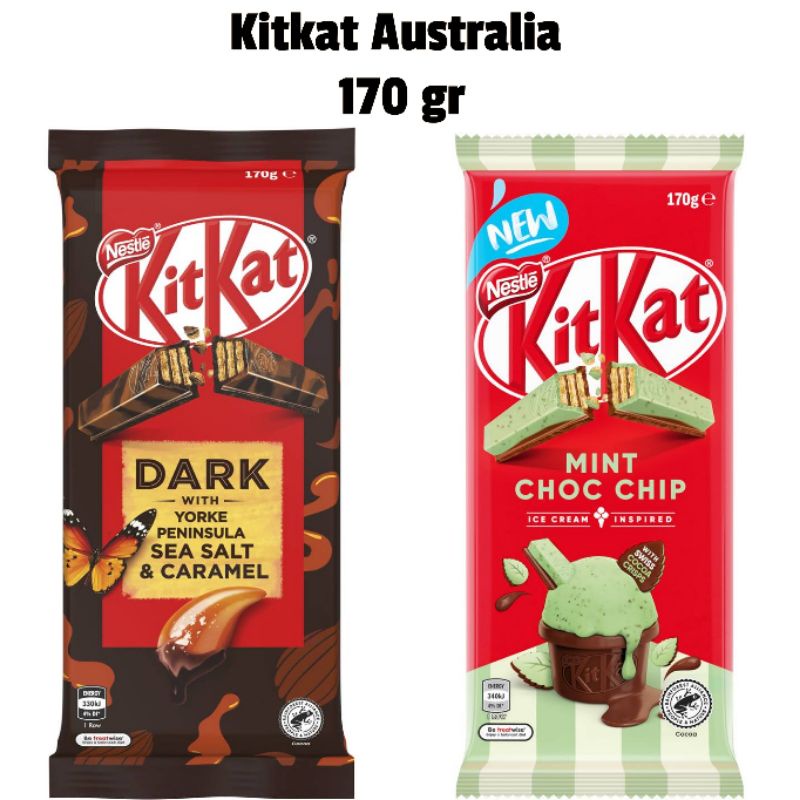 Kitkat Original Australia 170gr Sea Salt Mint Chocolate/Nestle
