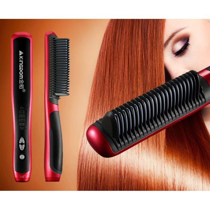 Kd 388 Kingdom Hair Straightener And Hair Curler Comb Hair Styling