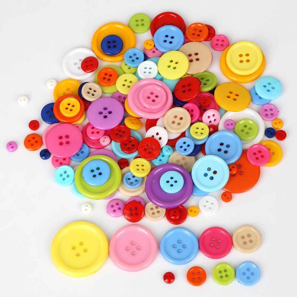 Multi-sizes Resin Buttons Sewing Tool Decorative Button Scrapbooking Garment DIY Apparel Accessories