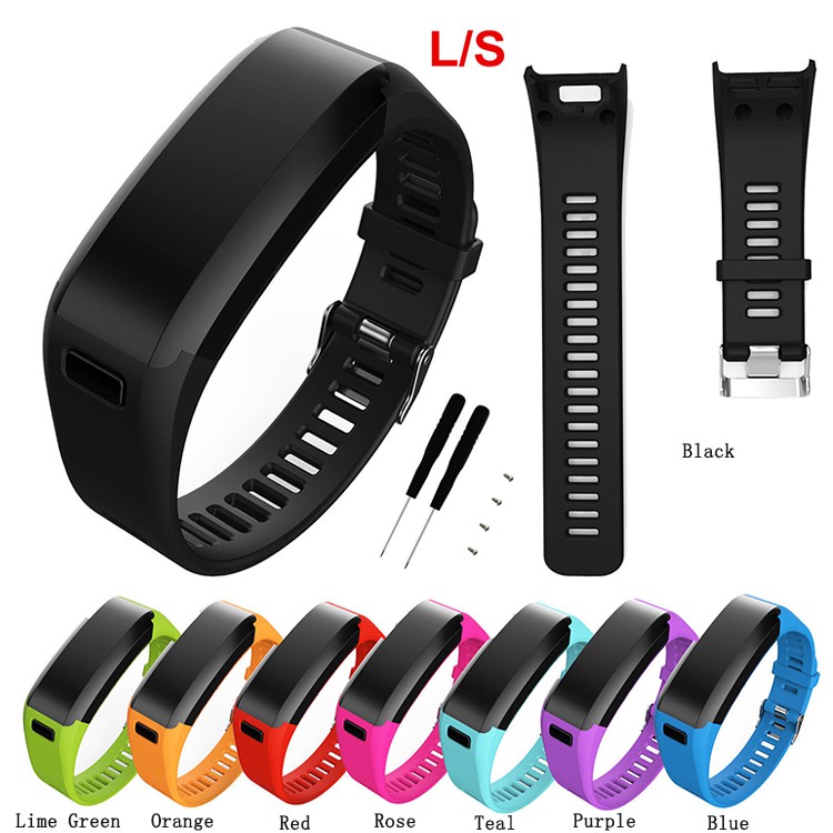 Wizvv Compatible Bands Replacement for Garmin Vivosmart HR, With Metal  Buckle Fitness Wristband Strap