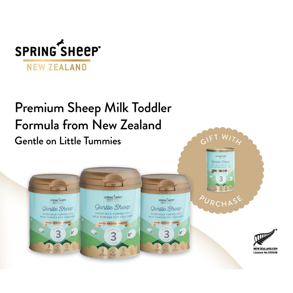 Gentle Sheep -Sheep Milk Powder Step 3- (700G x 3 Tins) - [FREE 400g -1 ...