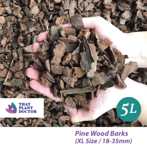 Pine Wood Barks (5L) (XL Size / 1835mm) (Suitable for garden soil bed