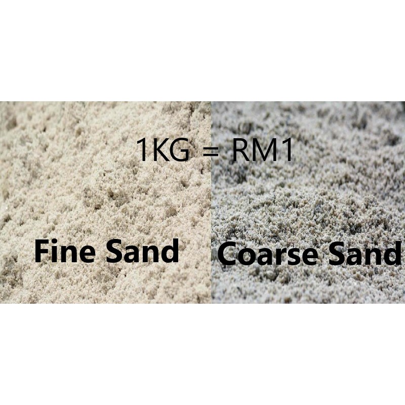 Fine / Coarse Sand (Pasir Halus / Pasir Kasar) 1kg ...
