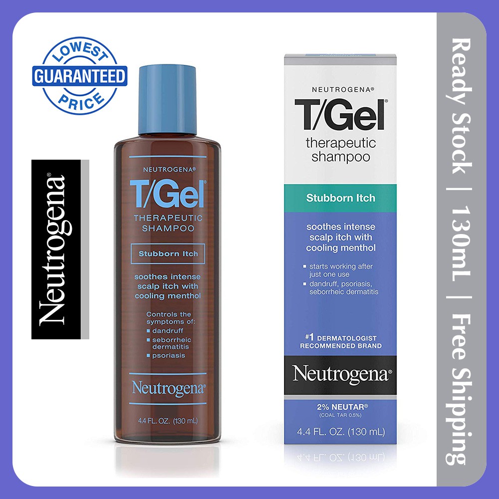 In Stock 130ml Neutrogena T Gel Therapeutic Stubborn Itch Shampoo With 2 Coal Tar 4 4 Fl Oz Authentic Shopee Malaysia