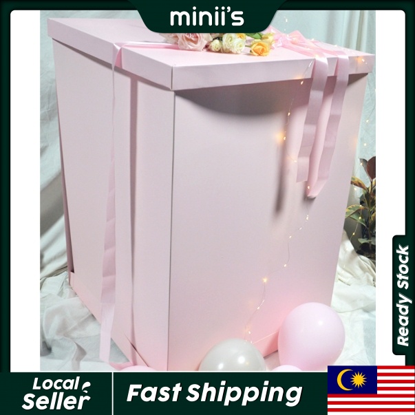 Miniis Extra Large 70*70*100 Jumbo Flower Gift Surprise Box for
