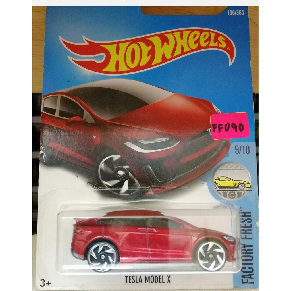 hot wheels tesla model x red