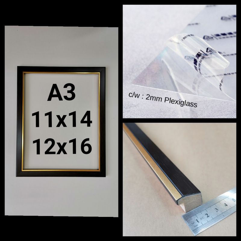 frame wood size is (11x14 )(12x16)( A3 ) Shopee Malaysia