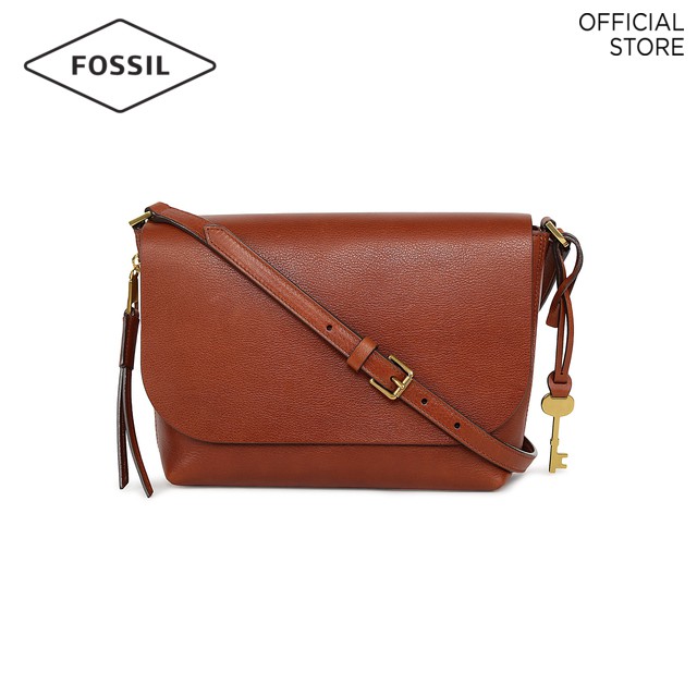 fossil sling bag leather