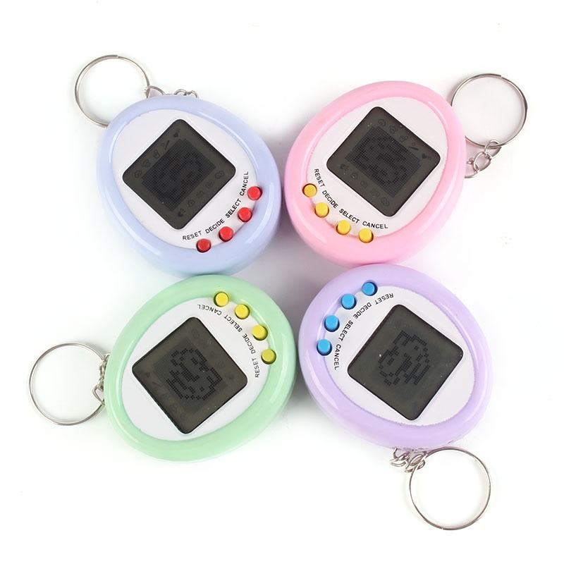 Funny Tamagotchi Virtual Digital Macaron Color Electronic Pets Toy Mini Handheld Game Children Gifts