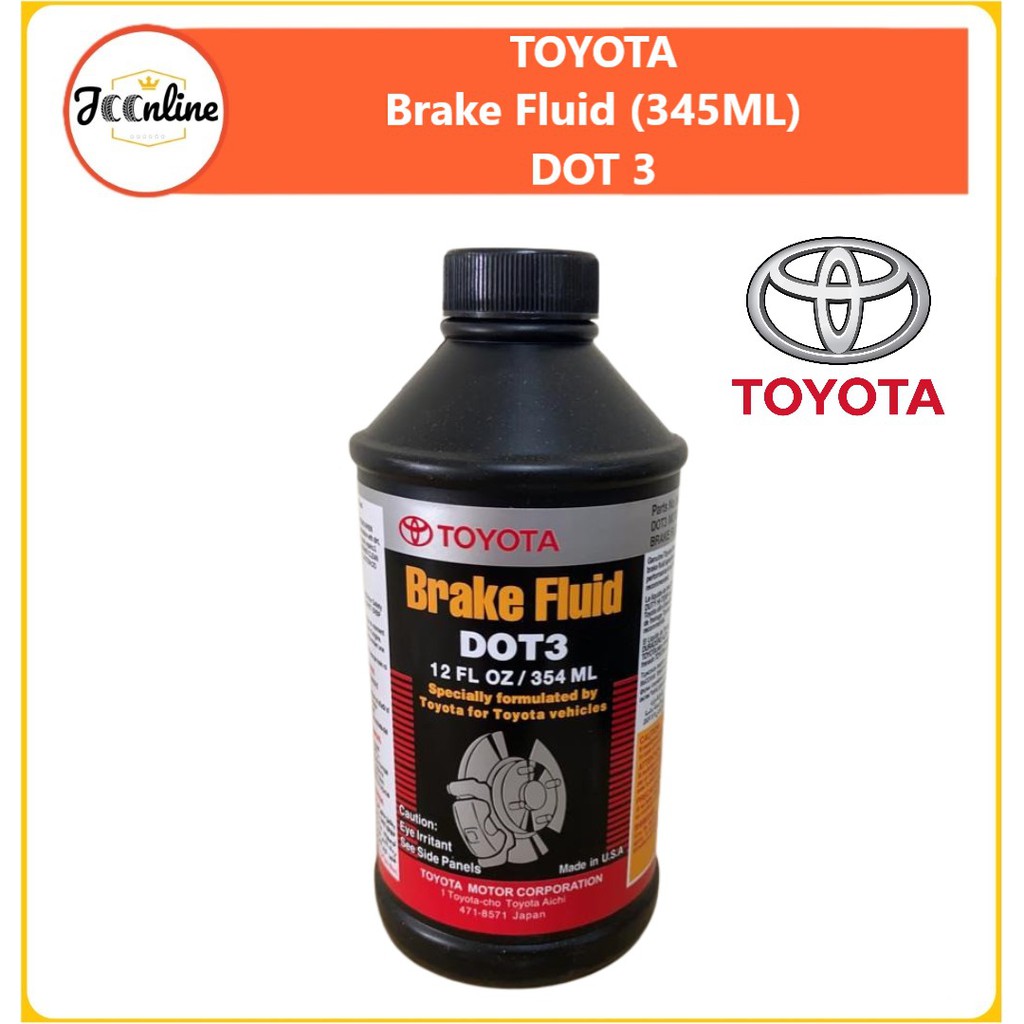 ORIGINAL TOYOTA GENUINE BRAKE FLUID / BRAKE OIL DOT 3 (354ml) Shopee