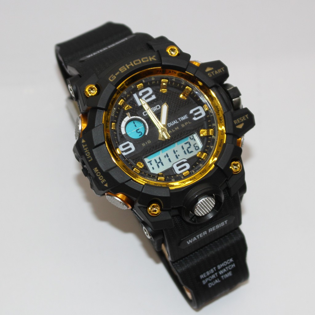 resist shock sport watch dual time