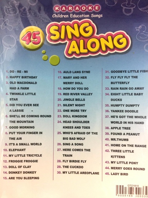 udeladt evne klik CHILDREN 45 SING ALONG - CHILDREN EDUCATION SONGS KARAOKE (VCD - ENGLISH) |  Shopee Malaysia