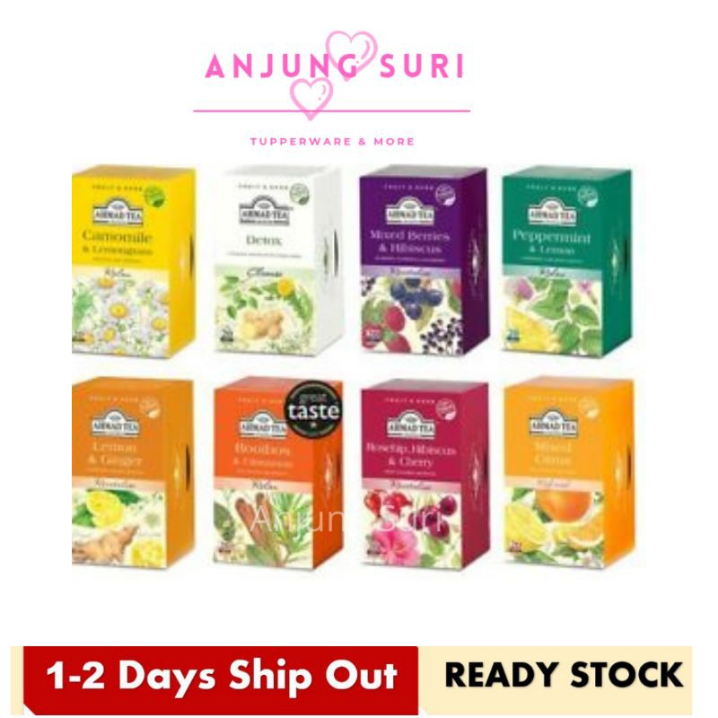 Buy Ahmad Tea Fruit Herbal Tea Selection Lemon Ginger Rooibos Peppermint Camomile Seetracker Malaysia