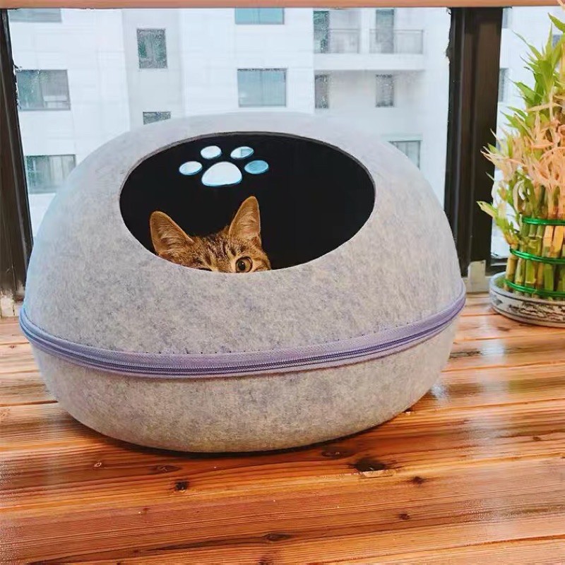 Egg Shape Cat Sleeping Bed Shopee Malaysia
