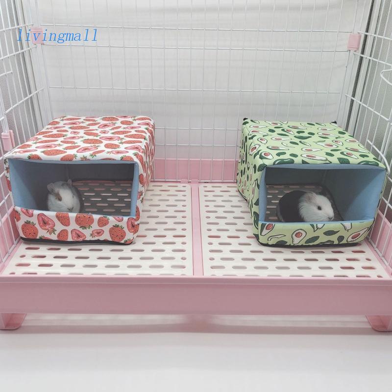 LIVI Guinea Pig Warm Bed Small Pet Winter House Bottomless Hideout for
