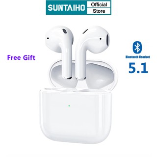 Suntaiho TWS 5.1 bluetooth earphone iphone air pro 4 Earbuds for ear pod android Phone Smart Phone
