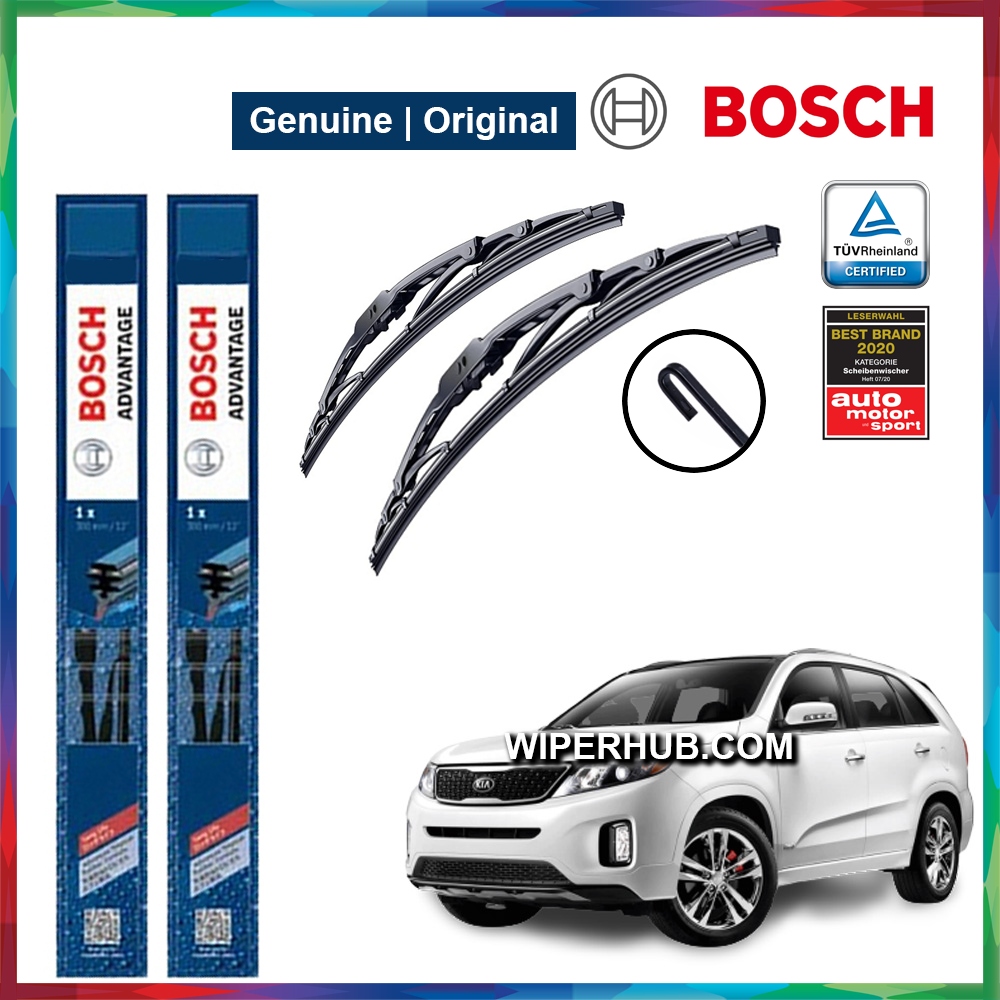 [ORIGINAL] Naza Kia Sorento Facelift 2013 2015 Bosch Advantage UHook Wiper Blade Windscreen